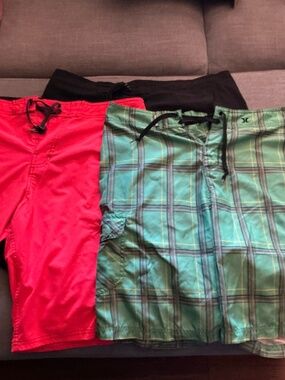 Bundle of 3 swimming shorts 2 OP and one Hurley